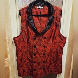 Red Double Breasted Vest